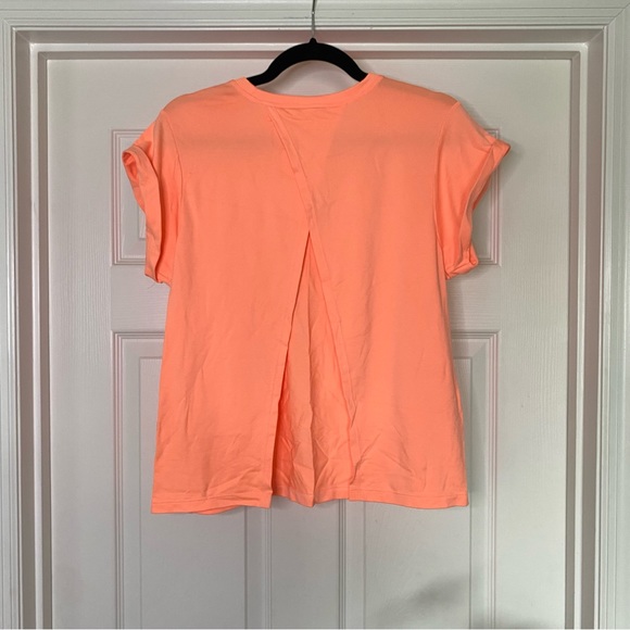 Fabletics Peach Gia Seamless Tie Up Tee Size Large NWOT - Picture 5 of 5